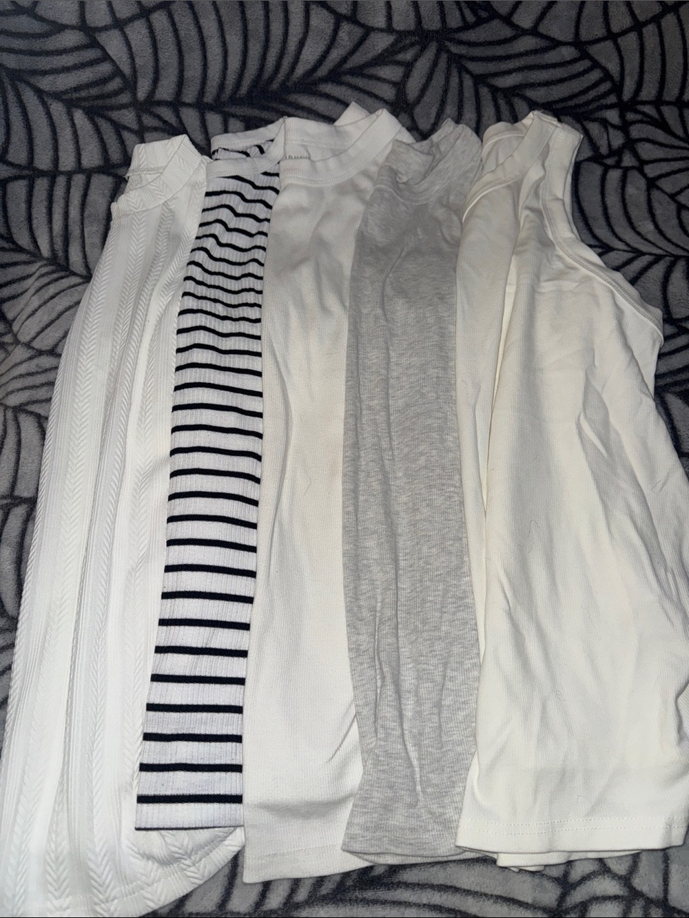 Bundle of 5 Maternity High/Mock Neck Tank Tops